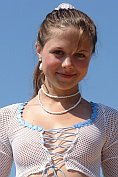 Gorgeous teen shows us everything