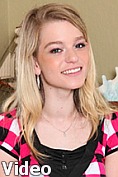 Naughty teen pianist massages her breasts and pussy