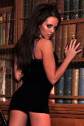Gemma Hiles strips off in the library