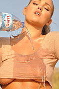 Pouring water on her tits may cool Jodie Gasson down, but it has the opposite effect on me!