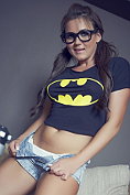 Kat Dee is the sexiest nerdy Batman fan you will ever come across